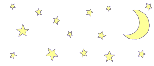 moon and stars gif